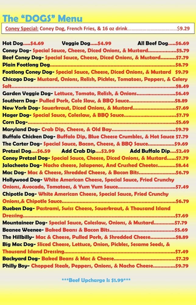 The Dog House bar and grill Menu image 3